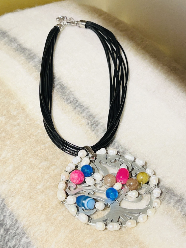 COLGANTE ARBOL DE LA VIDA PLATEADO