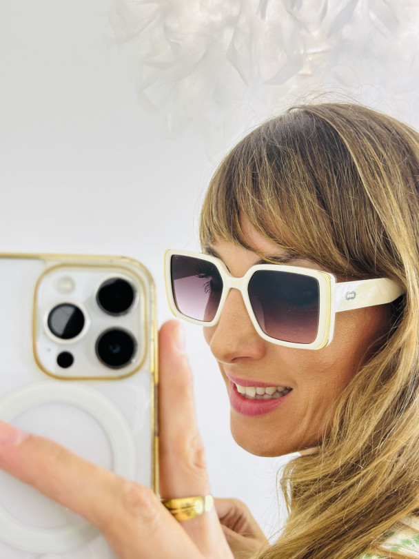 GAFAS WHITE & GOLD