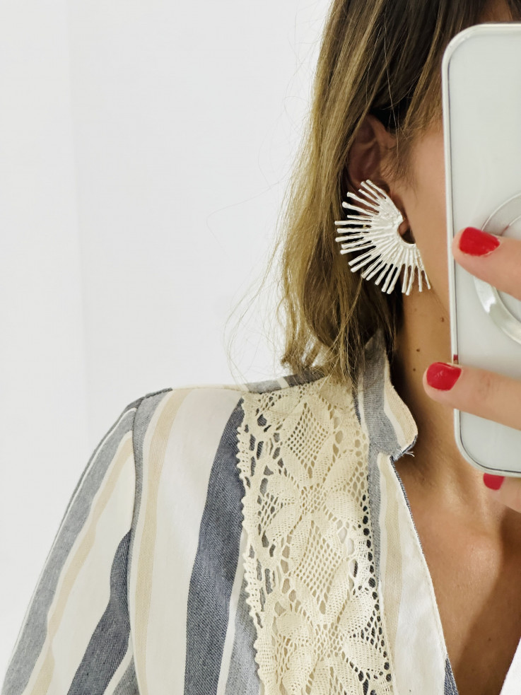 VESTIDO GRIS VERTICAL