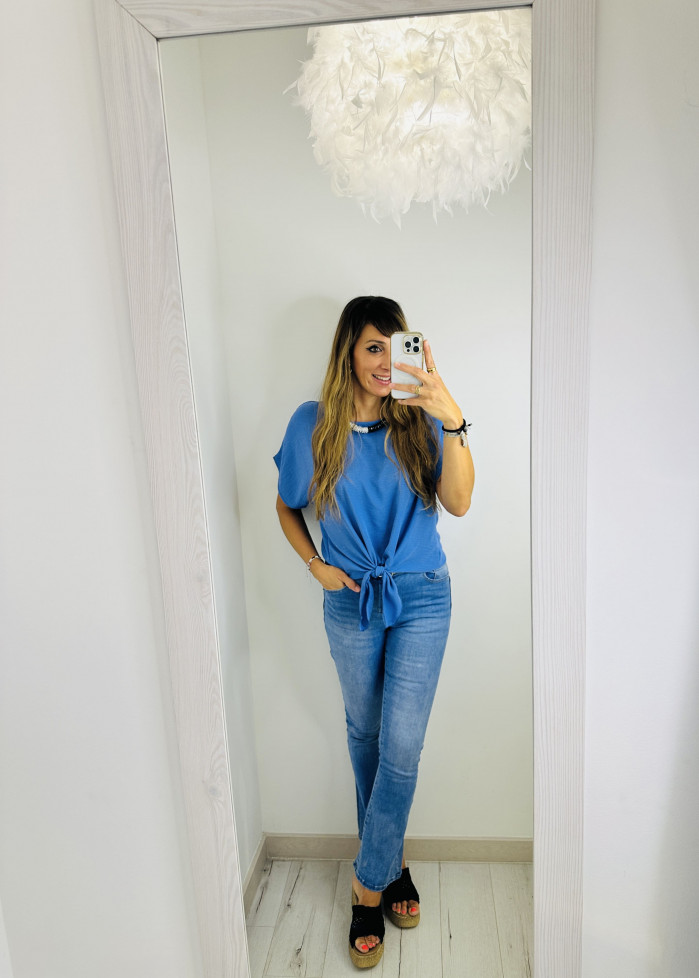 CAMISETA NUDO AZUL