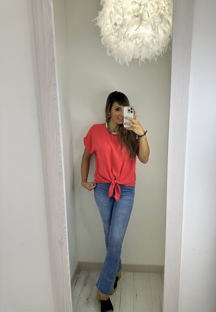 CAMISETA NUDO CORAL