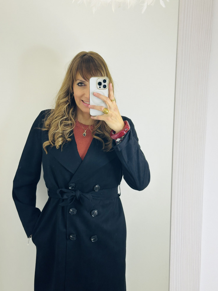 GABARDINA ANTELINA NEGRA