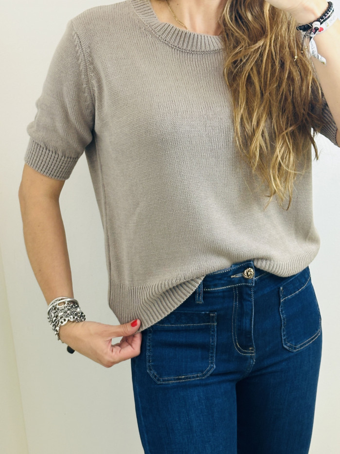 JERSEY PUNTO TAUPE