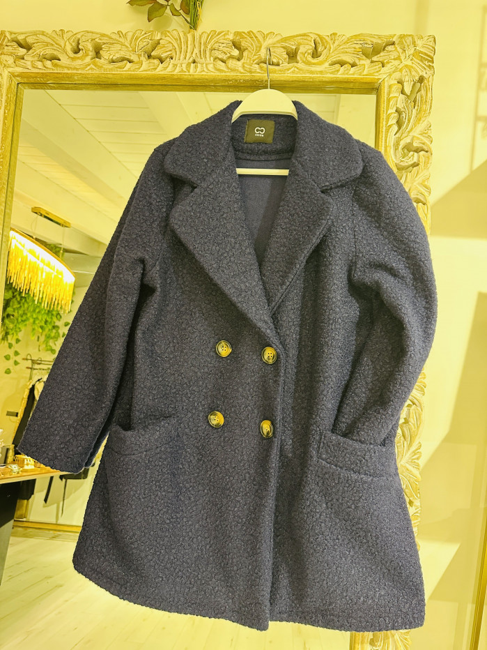 ABRIGO RIZADO MARINO