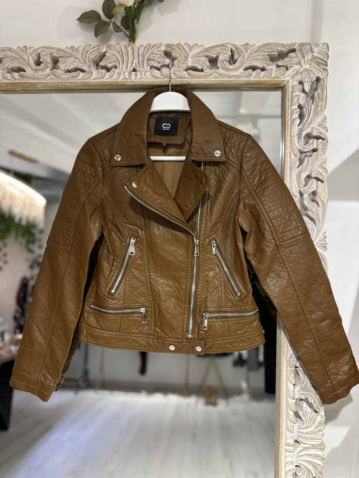 BIKER POLIPIEL BROWN