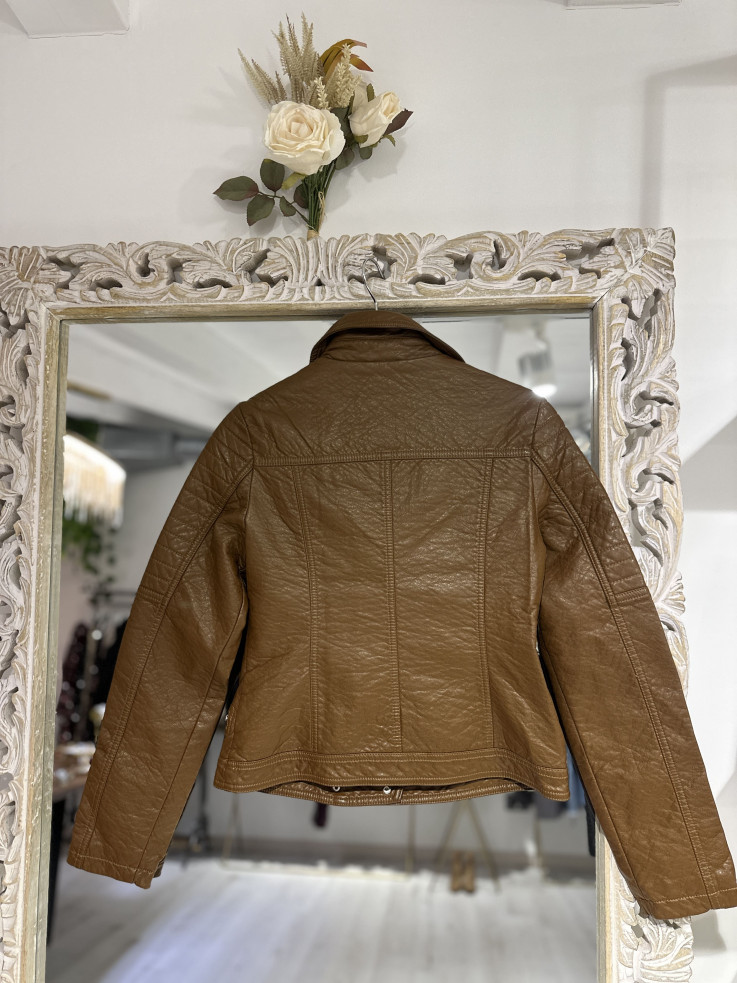 BIKER POLIPIEL BROWN