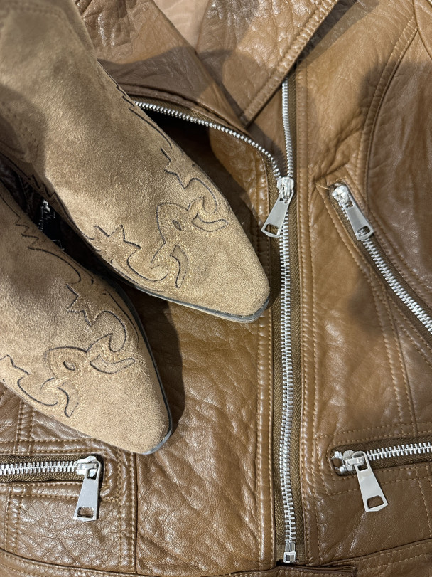 BIKER POLIPIEL BROWN