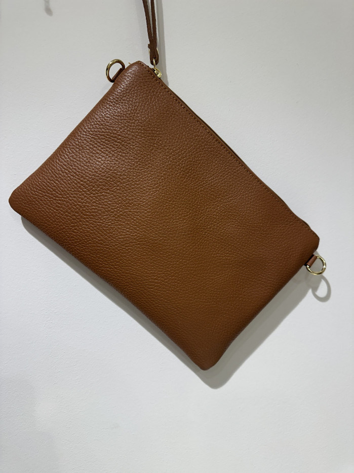 BOLSO PIEL SOBRE BROWN