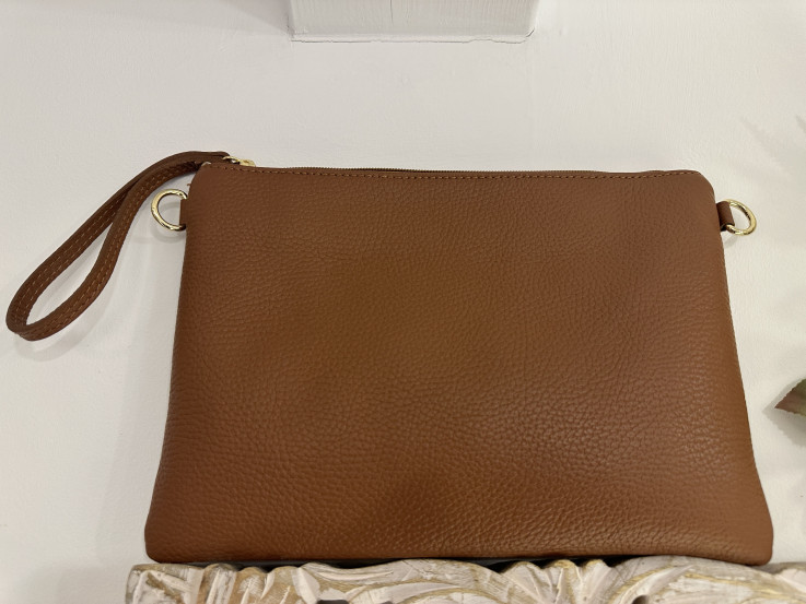 BOLSO PIEL SOBRE BROWN