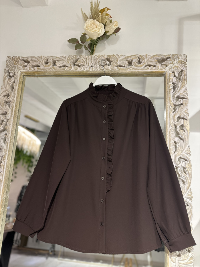 BLUSA MAO CHOCOLATE