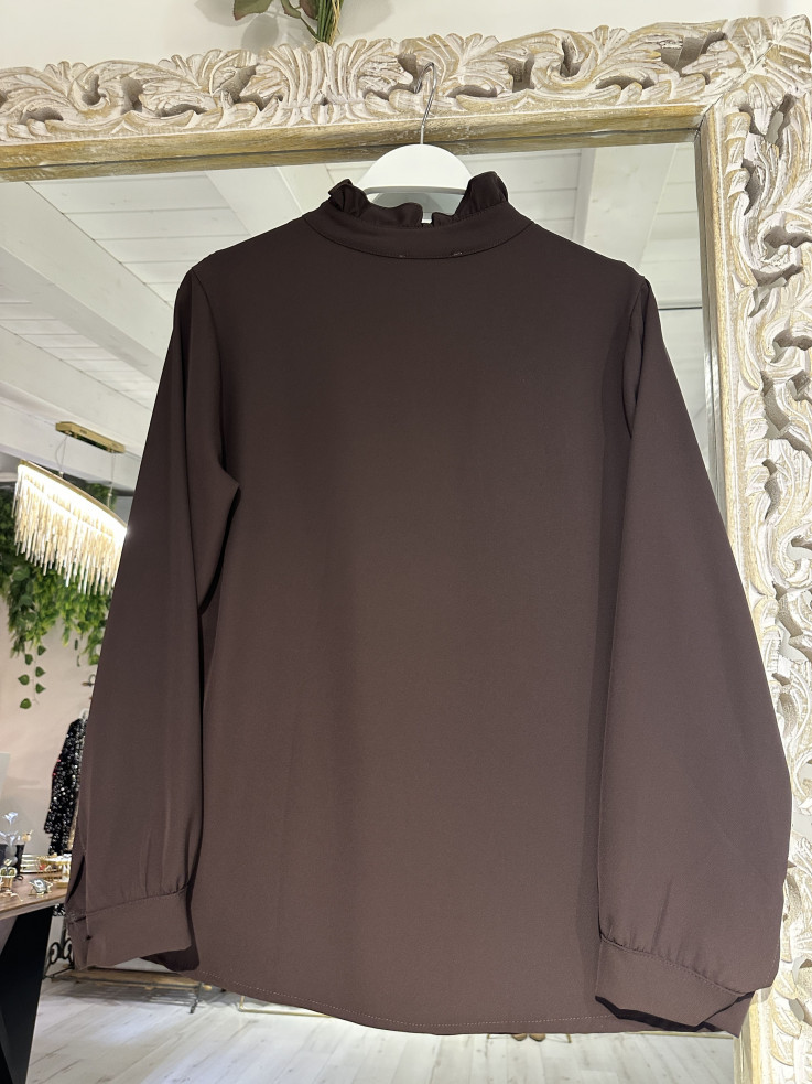 BLUSA MAO CHOCOLATE