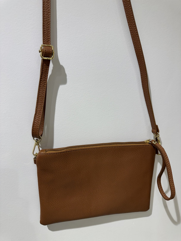 BOLSO PIEL SOBRE BROWN