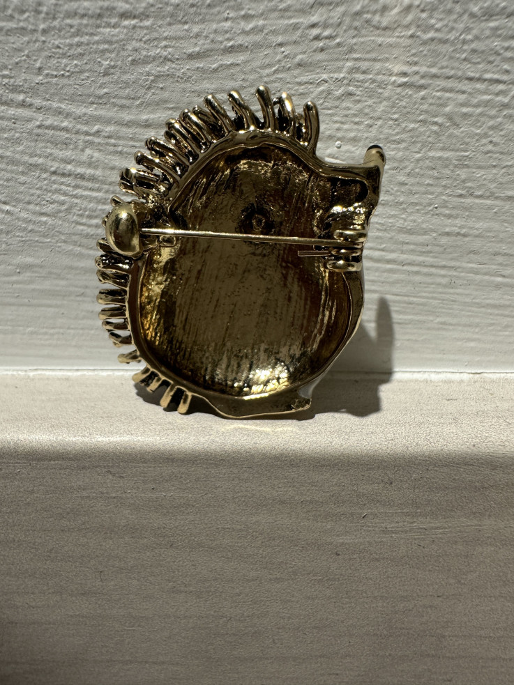 BROCHE ERIZO DORADO