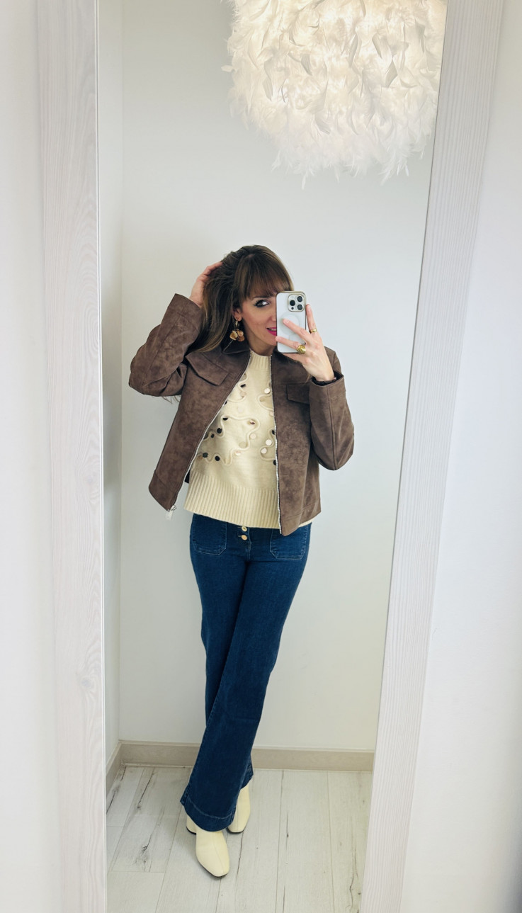 CAZADORA ANTELINA CAFÉ