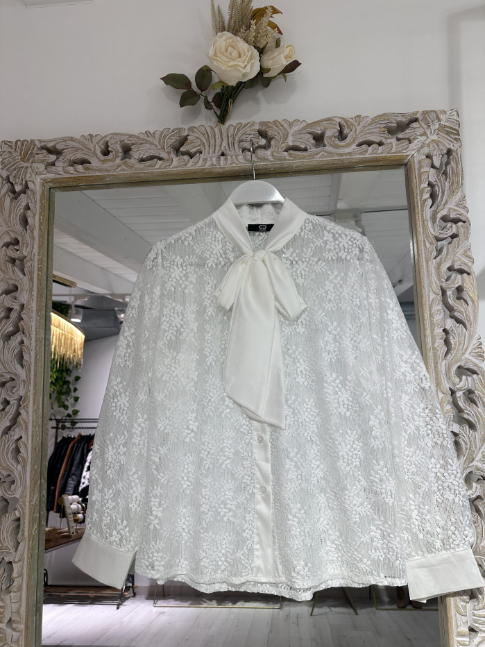 BLUSA ENCAJE WHITE