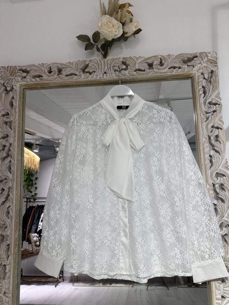 BLUSA ENCAJE WHITE