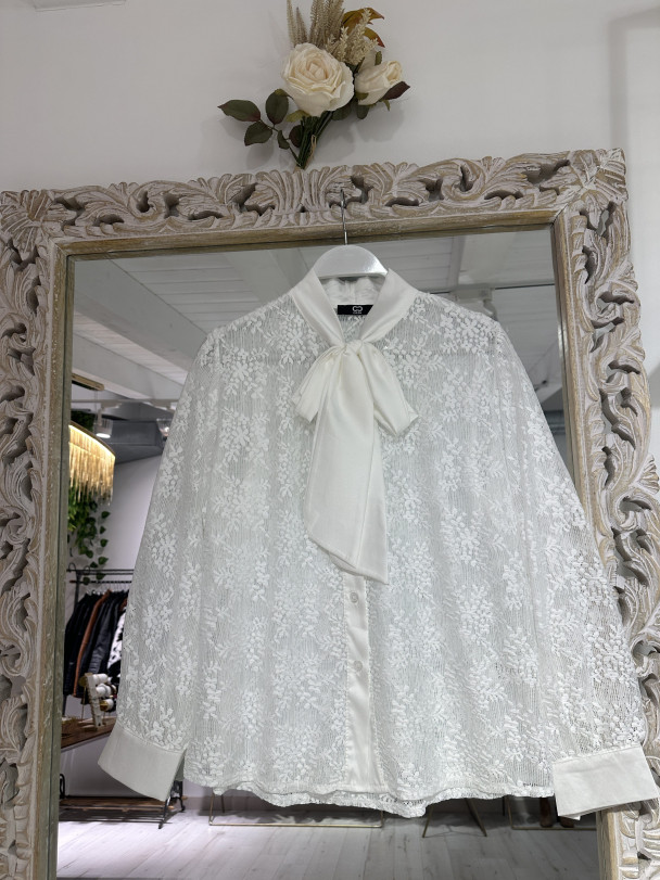 BLUSA ENCAJE WHITE