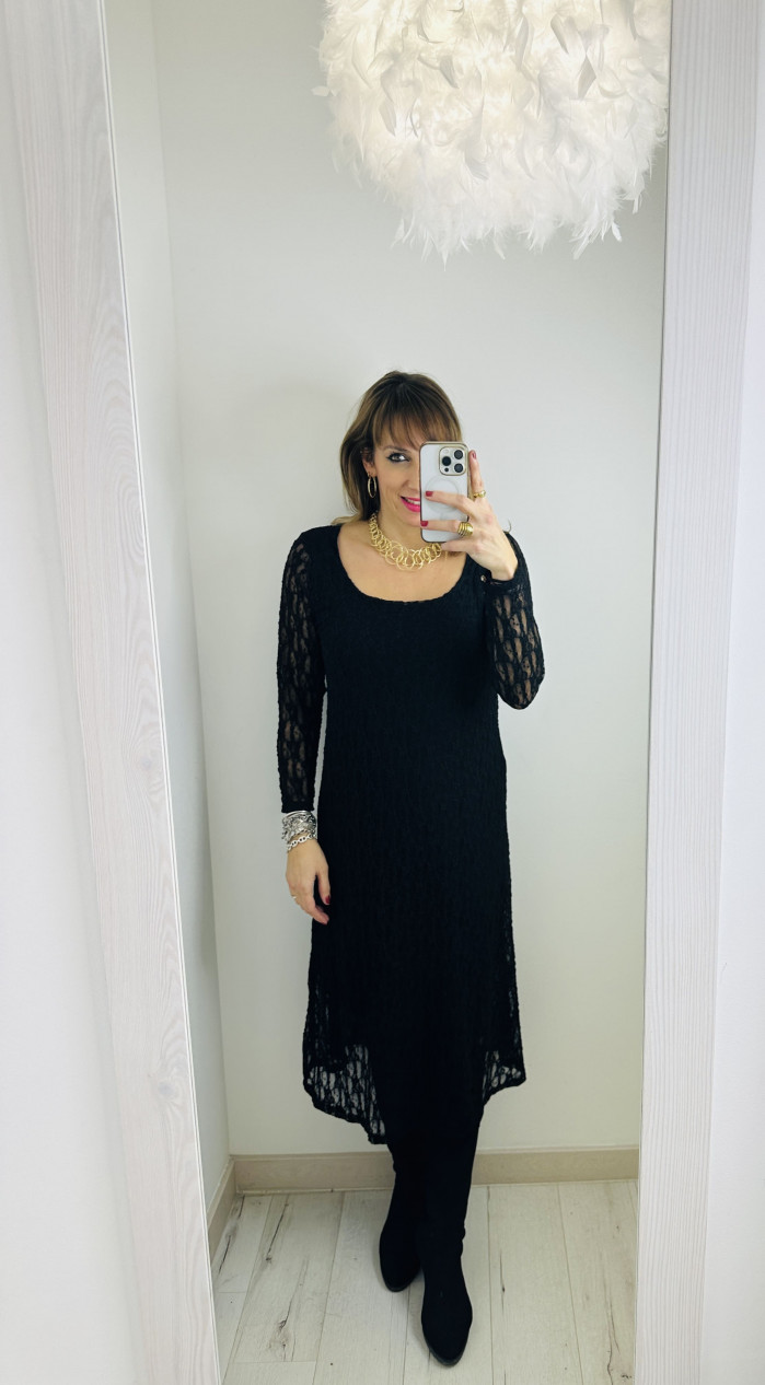 VESTIDO LACE BLACK