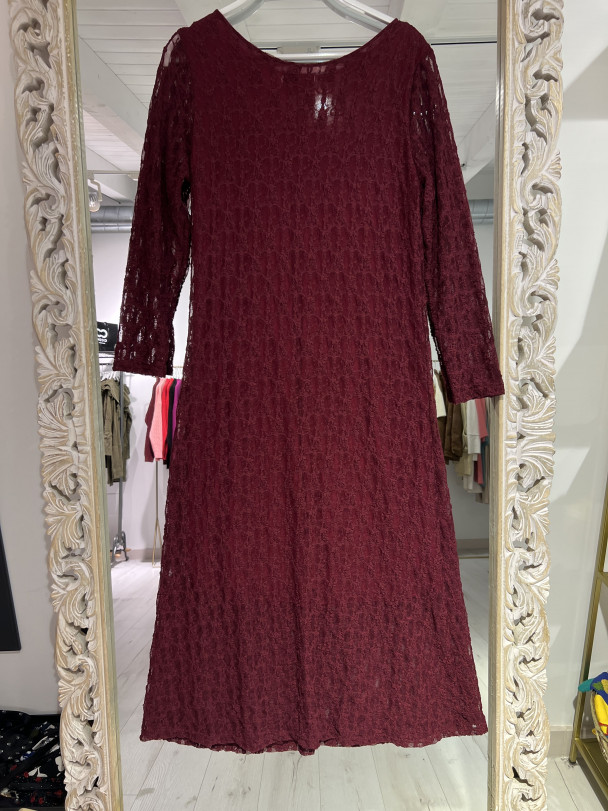 VESTIDO LACE BURDEOS