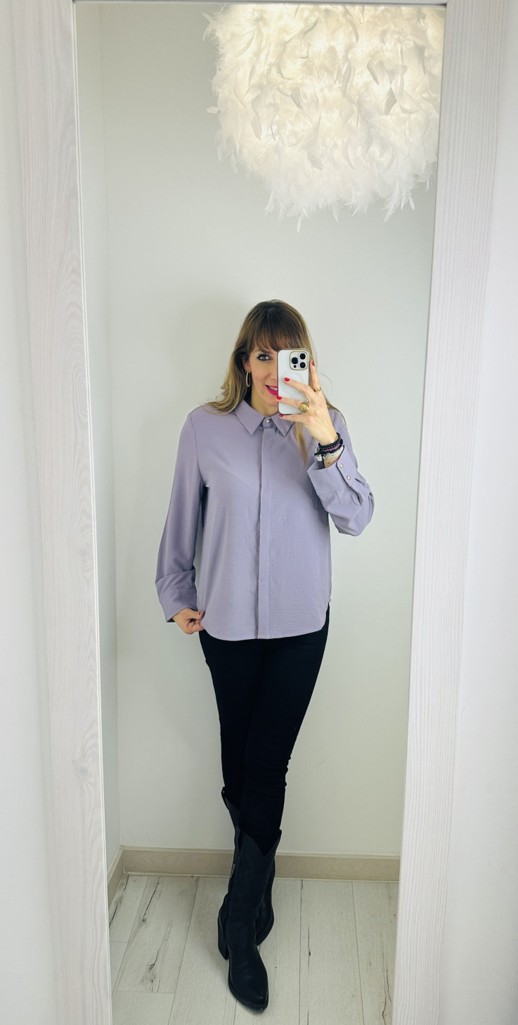 BLUSA LILA BUTTONS