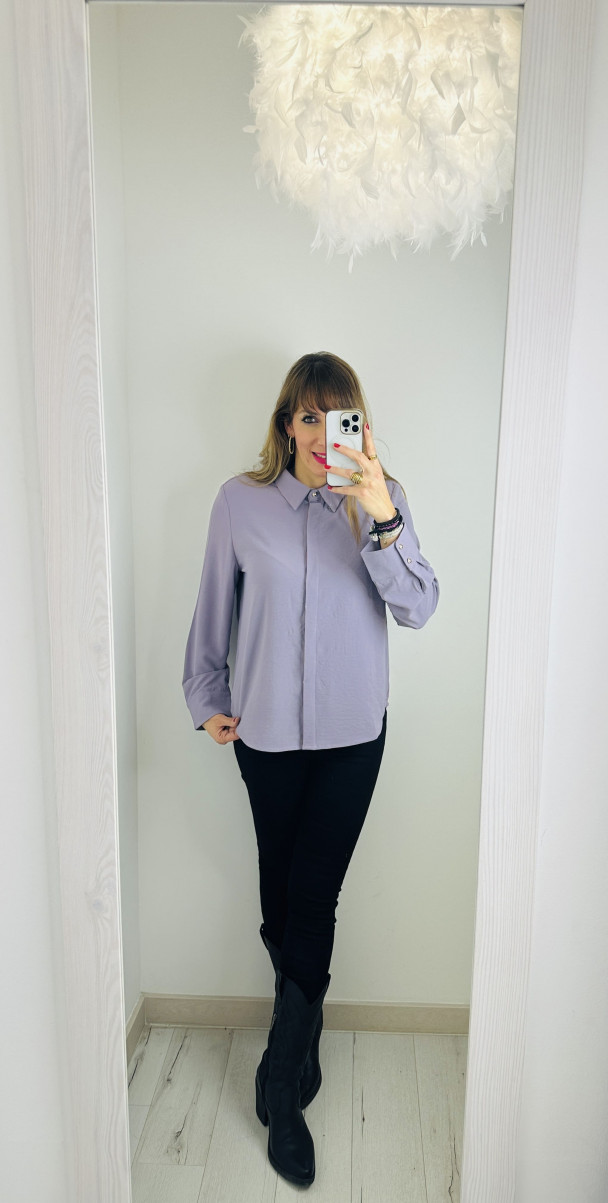BLUSA LILA BUTTONS
