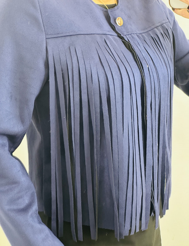 CHAQUETA EFECTO ANTE MARINE