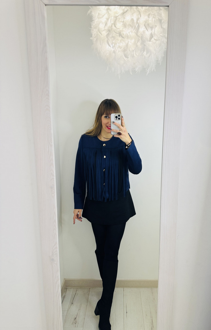 CHAQUETA EFECTO ANTE MARINE