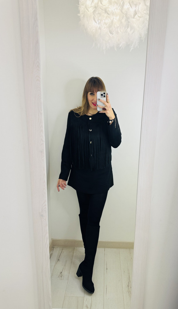 CHAQUETA EFECTO ANTE BLACK