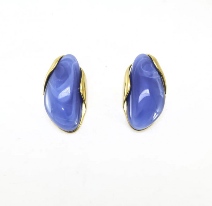 PENDIENTES GOLD BLUE
