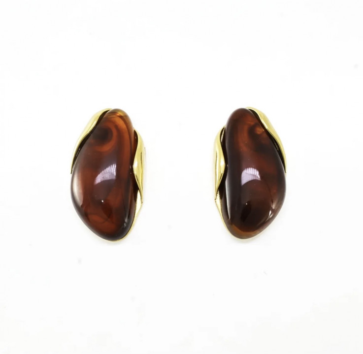 PENDIENTES GOLD CHOCOLAT