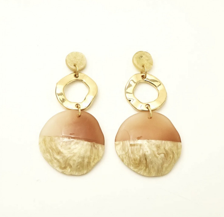 PENDIENTES SEVILLANA TAUPE