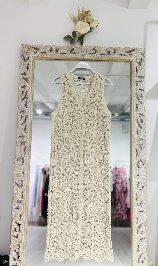 CHALECO CROCHET BEIGE