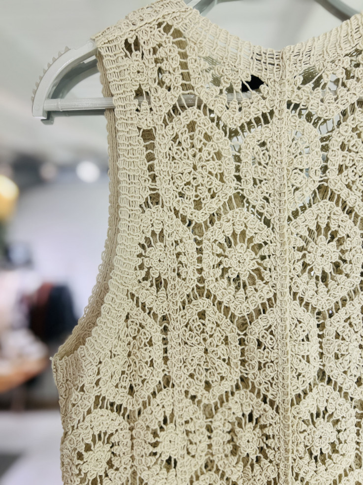 CHALECO CROCHET BEIGE