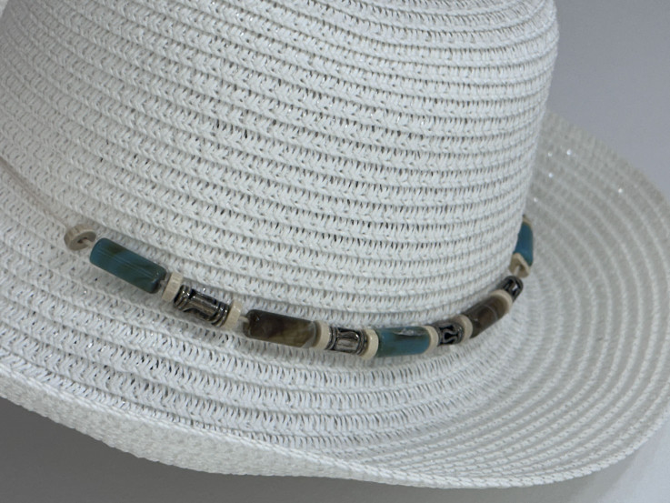 SOMBRERO WHITE BEADS