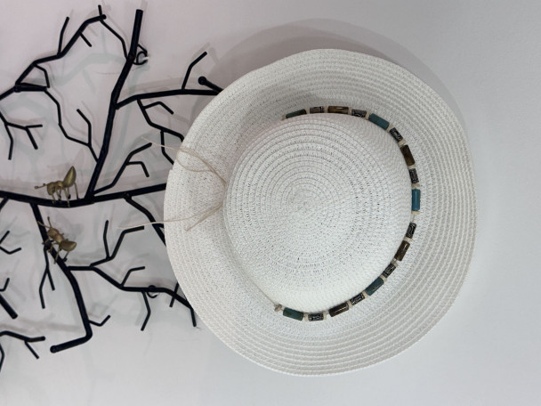 SOMBRERO WHITE BEADS