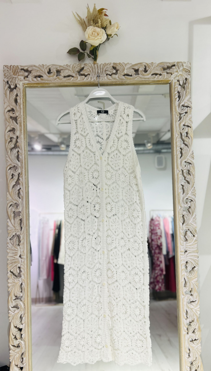CHALECO CROCHET BLANCO
