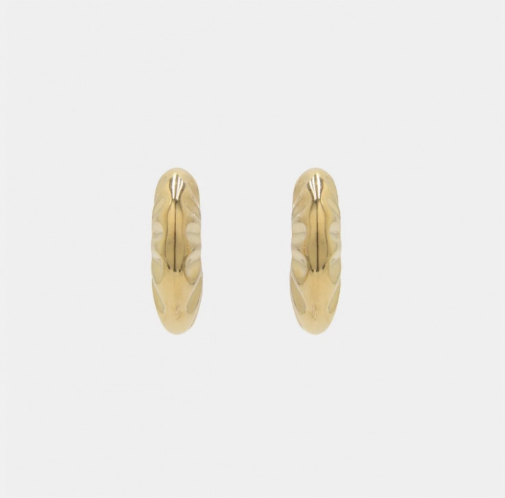PENDIENTES ARO ONDULADO GOLD