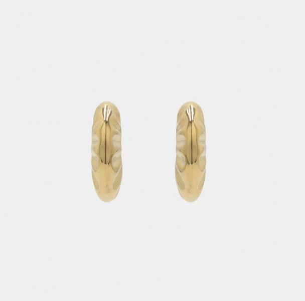 PENDIENTES ARO ONDULADO GOLD