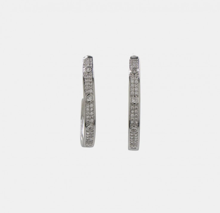 PENDIENTES SMALL DIAMOND SILVER