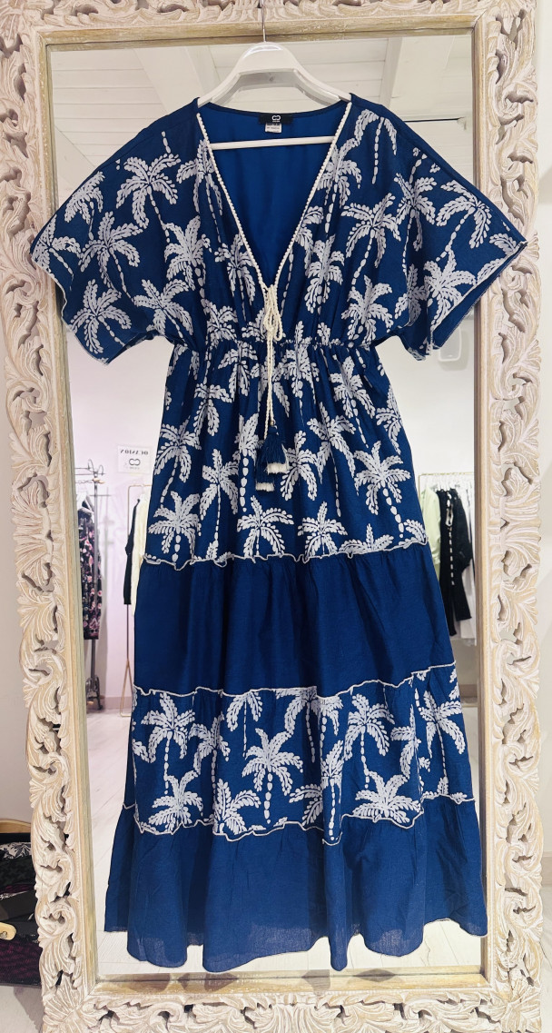 VESTIDO PALMERAS BLUE