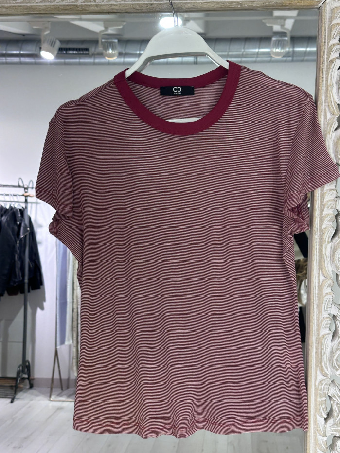 CAMISETA RAYAS ROJA