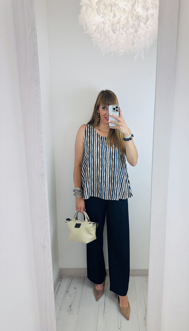 BLUSA BLUE STRIPES