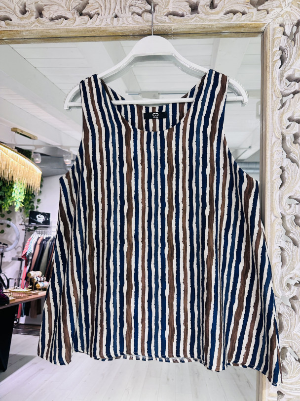 BLUSA BLUE STRIPES