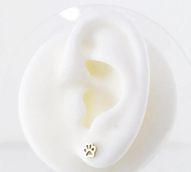 PENDIENTES GOLD HUELLA