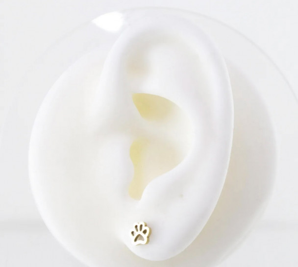 PENDIENTES GOLD HUELLA