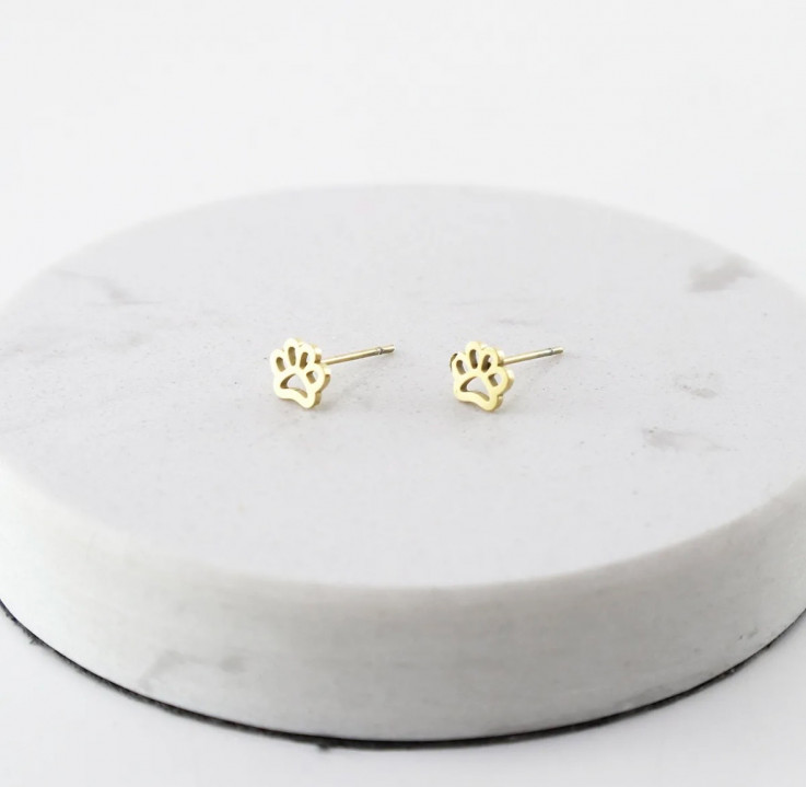 PENDIENTES GOLD HUELLA