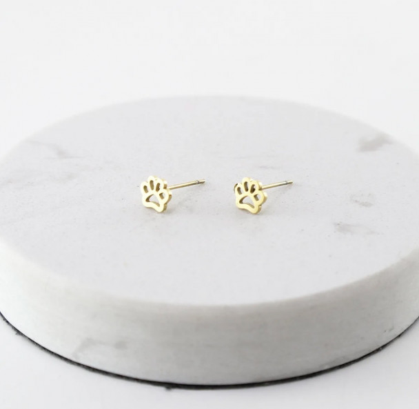 PENDIENTES GOLD HUELLA