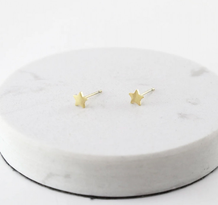 PENDIENTES GOLD STAR
