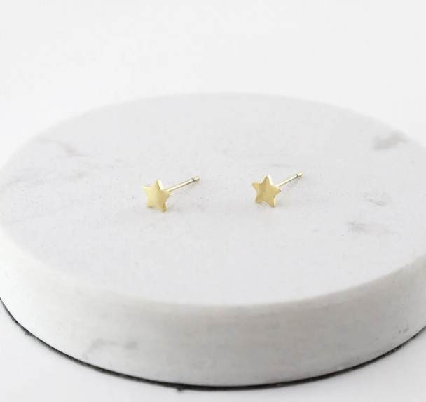 PENDIENTES GOLD STAR