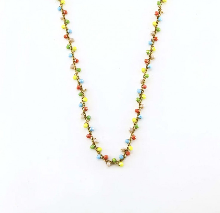 GARGANTILLA PIEDRAS MULTICOLOR